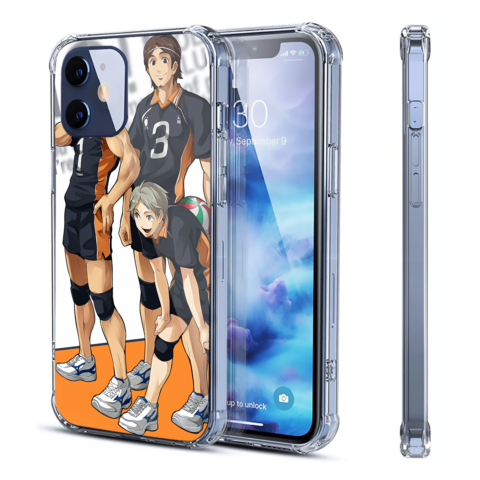 （画像用） ハイキュー!! Haikyu!! 【iPhone 12シリーズ対応】透明スマホケース（クリアソフトケース）